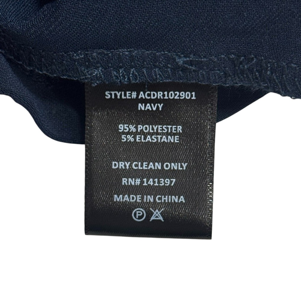 ASTR The Label Melisandre Navy Midi Dress Ruched Sleeveless Elegant Size M - Picture 11 of 12